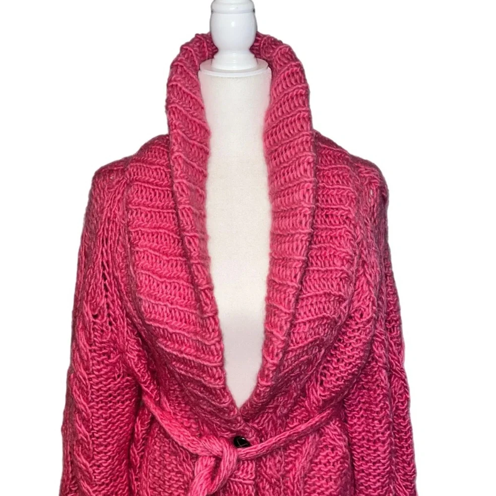 Vintage Victoria's Secret Pink Cardigan Sweater Size LARGE - Picture 2 of 16
